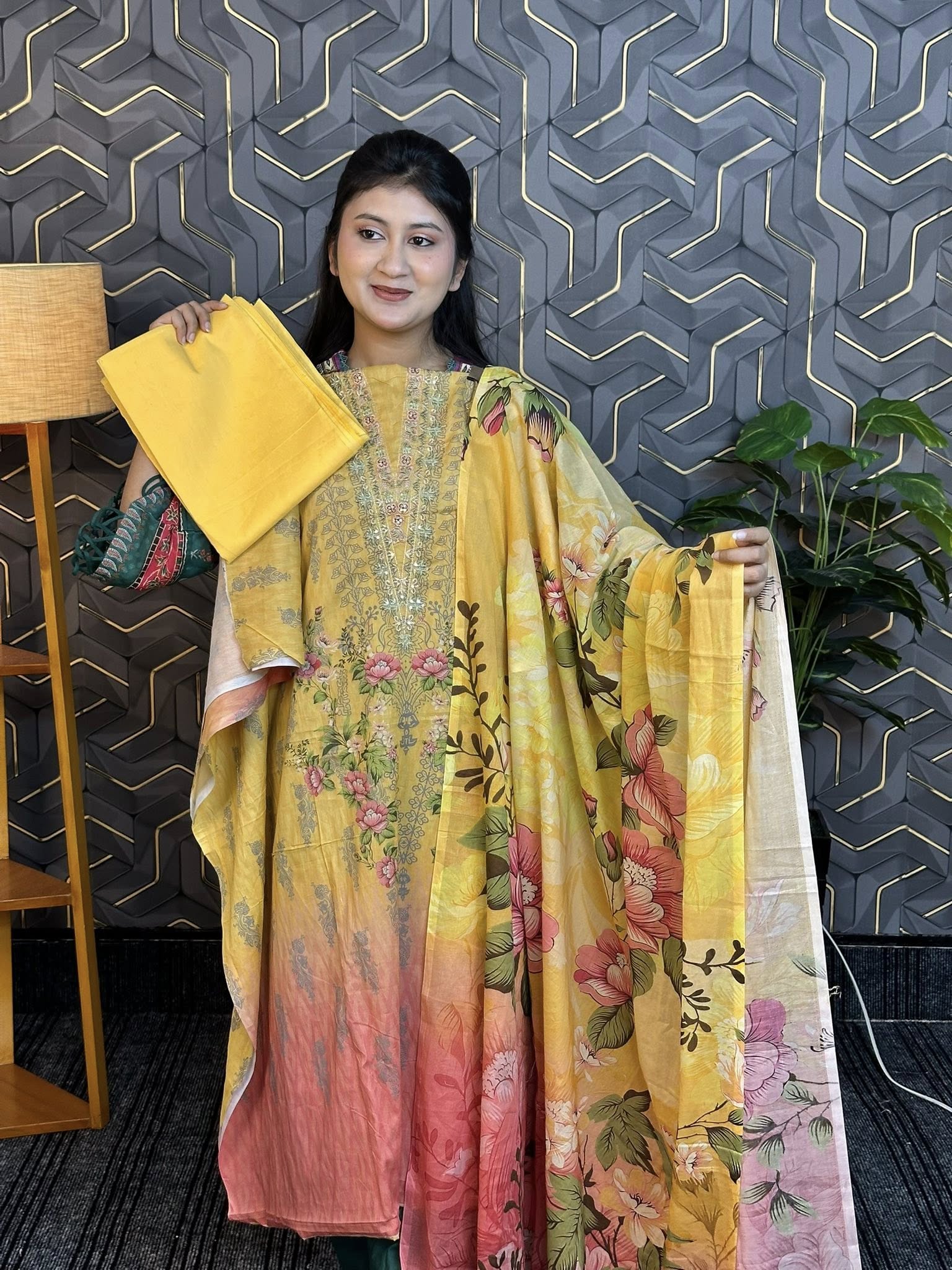 Pakistani Inspired Cotton 3 Piece  CP-940201