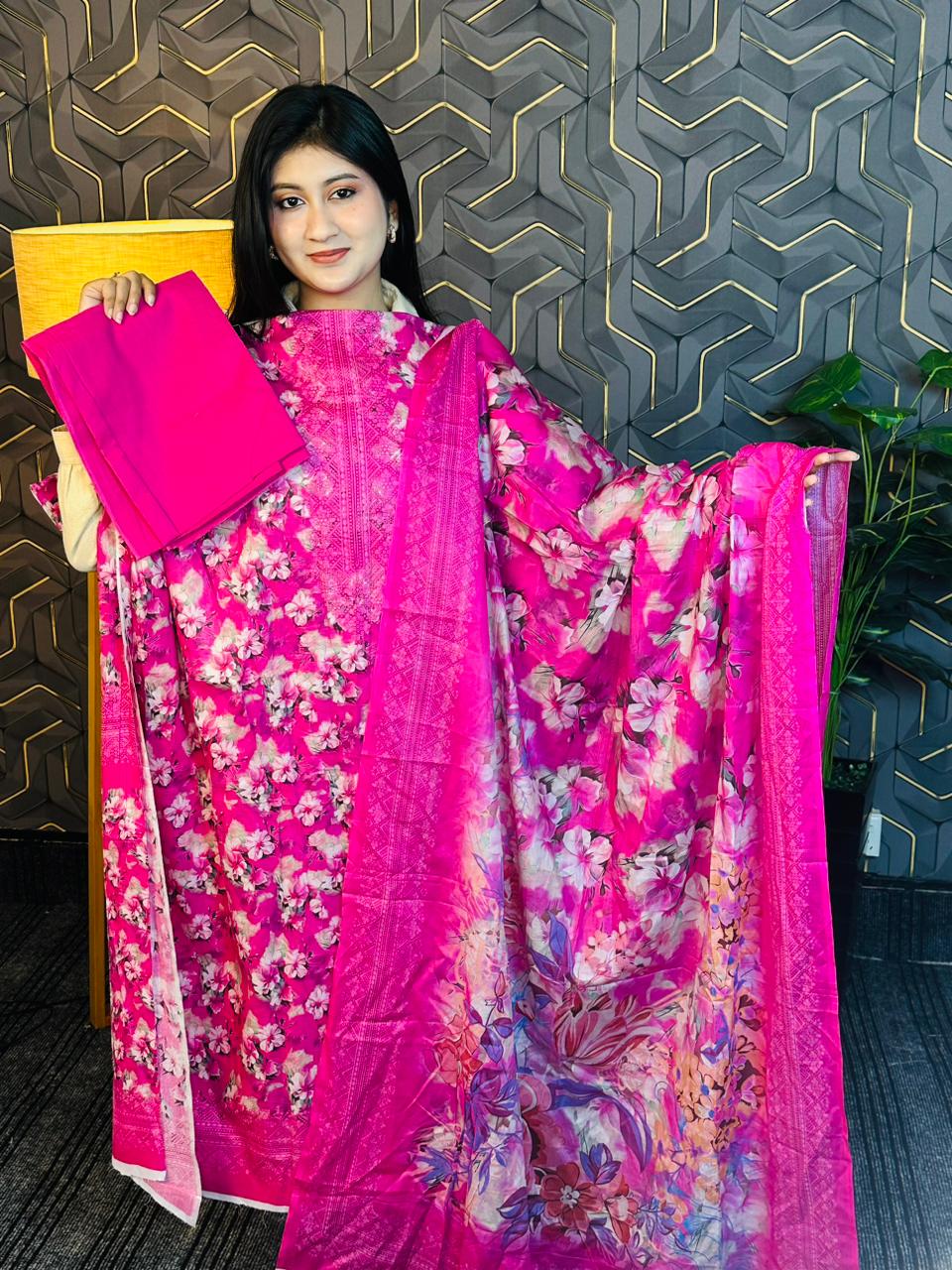 Zam Zam Unstitched Cotton 3 Piece  PS-774411
