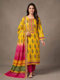 Kalamkari Unstitched Cotton 3 Piece  NB-241203