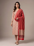 Kalamkari Unstitched Cotton 3 Piece  NB-521205