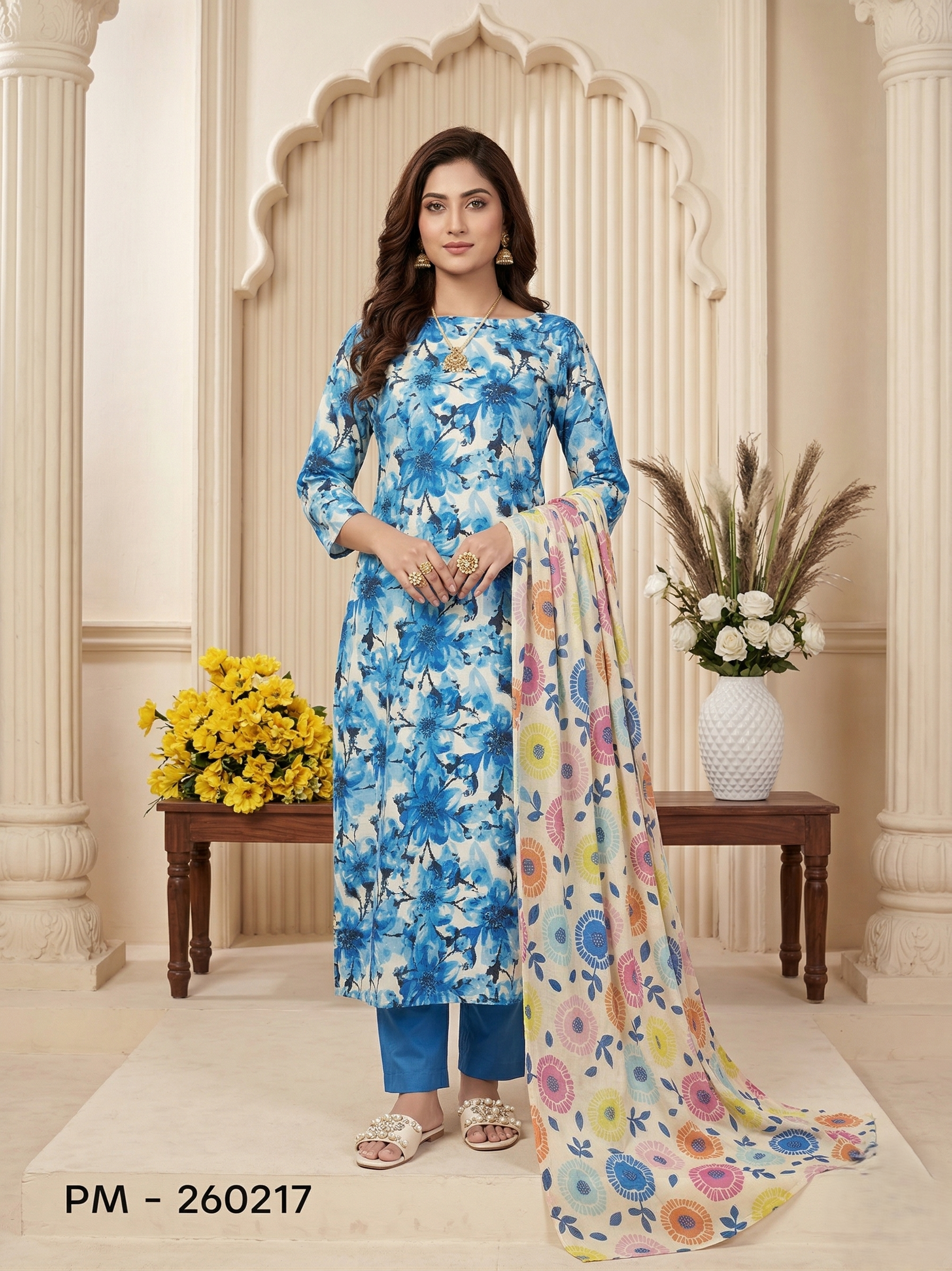 Premium Coco Print Unstitched 3 Piece PM-260217