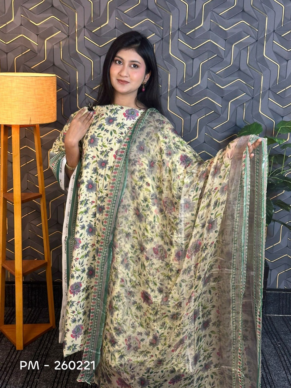 Premium Coco Print Unstitched 3 Piece PM-260221