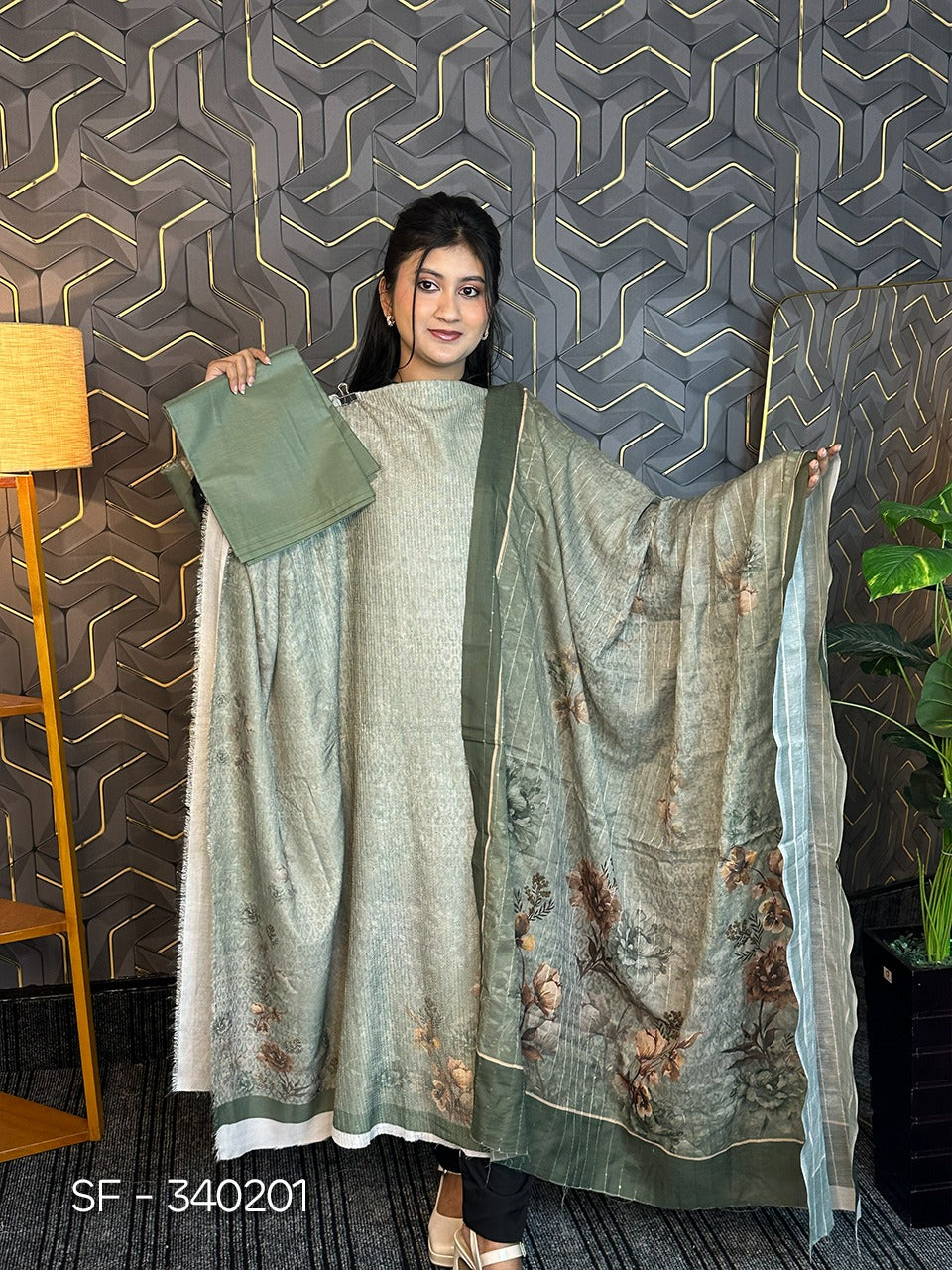 Indian Boutique Cotton 3 Piece  SF-340201